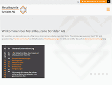 Tablet Screenshot of metallbauteile.ch